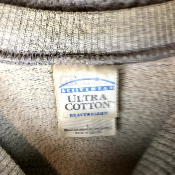 Vintage Y2K Michigan Sweatshirt Men's Large Eminem Spellout College Crewneck - Picture 5 of 5